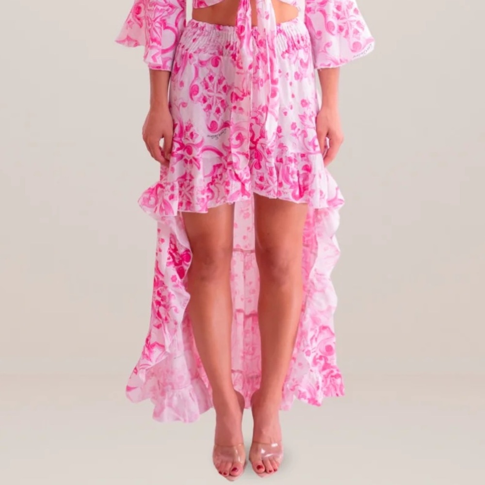 NWT Positano Barcelona Skirt in Ravello Pink- One Size